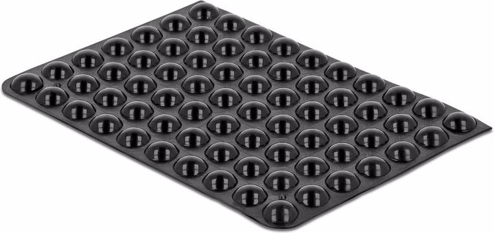 Image du produit Delock pieds en caoutchouc 8 x 3mm rond, autocollant, 70 pièces, noir (Curseurs en plastique, 70 pièce(s))
