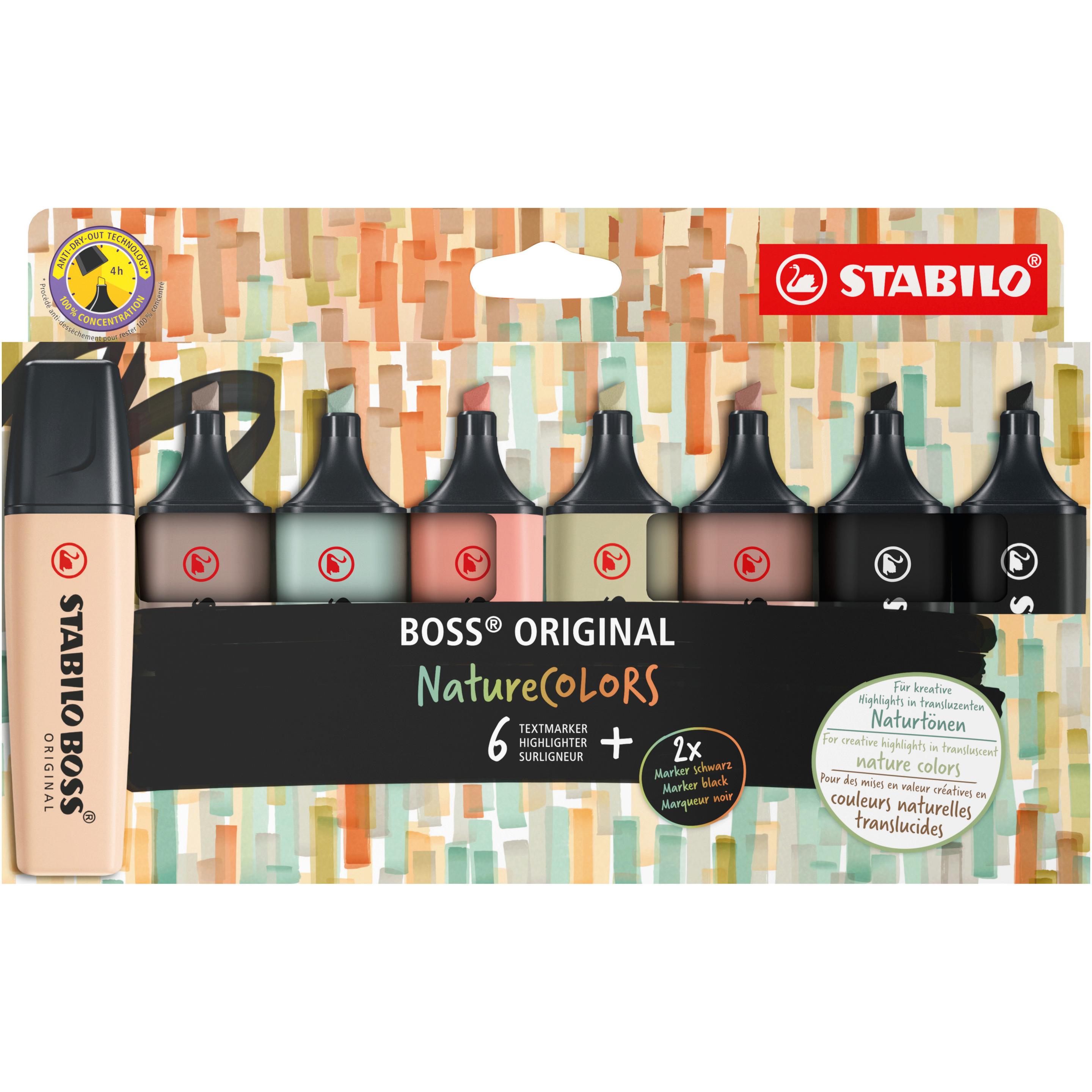 Thumbnail - STABILO, Marker, Nature colors (farbsortiert, 5 mm, 8 x)