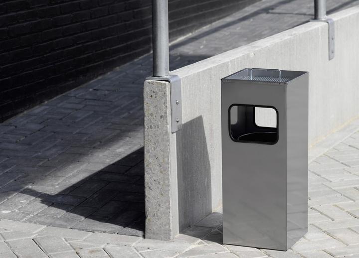 Produktbild Durable Abfalleimer mit Ascher 17 l, Silber (17 l)