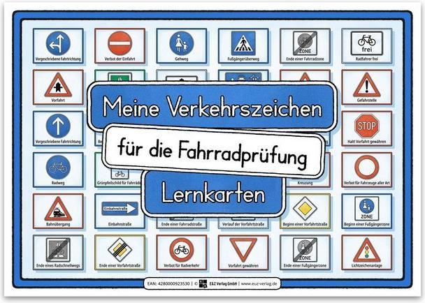 Produktbild Meine Verkehrszeichen für die Fahrradprüfung- mit den neuen Verkehrszeichen (Deutsch, E&Z-Verlag, 2020)