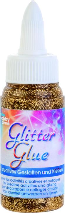 Glorex Glitterglue bottle 60ml dosage cap light gold (60 ml)