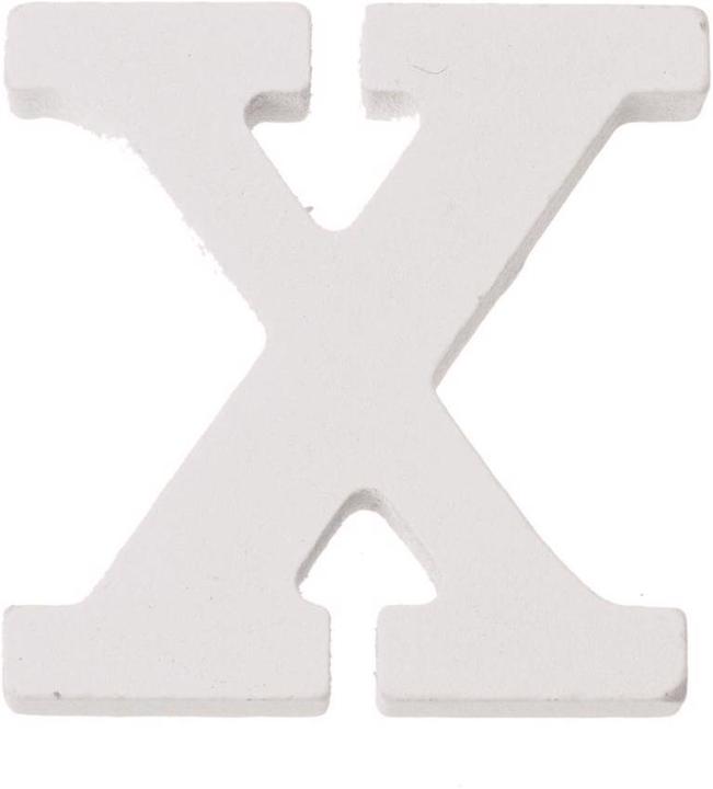 Actual product image Glorex Letter X MDF 5,5x0,9cm 1pc