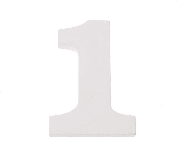 Actual product image Glorex Zahl 1 MDF 5,5x0,9cm 1St