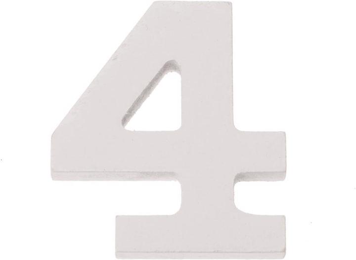 Image du produit Glorex Chiffre 4 MDF 5,5x0,9cm 1pce