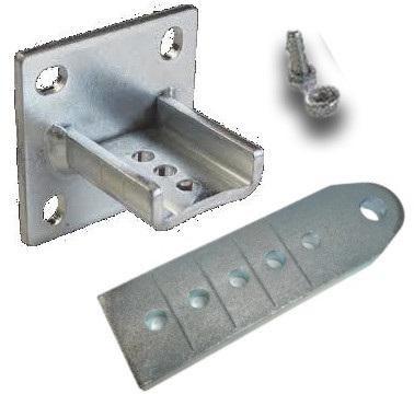 BFT SFR B COMPLETE - verstellbarer Pfostenhalter (verschraubt) für 1 Zylinder (N735002 00001)