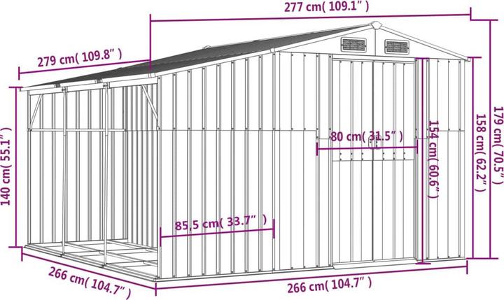 Produktbild vidaXL Gartenhaus