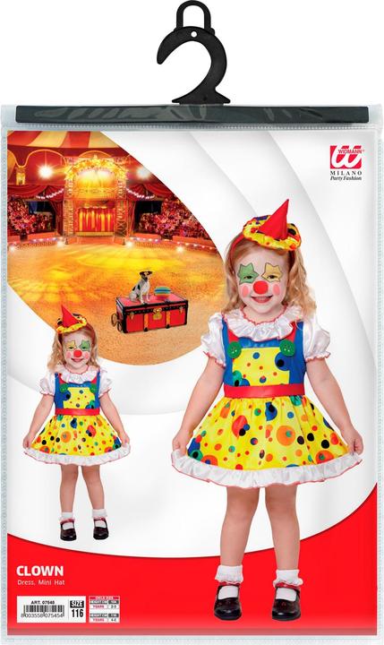 Produktbild Widmann Kinderkostüm Clown Mädchen (104)