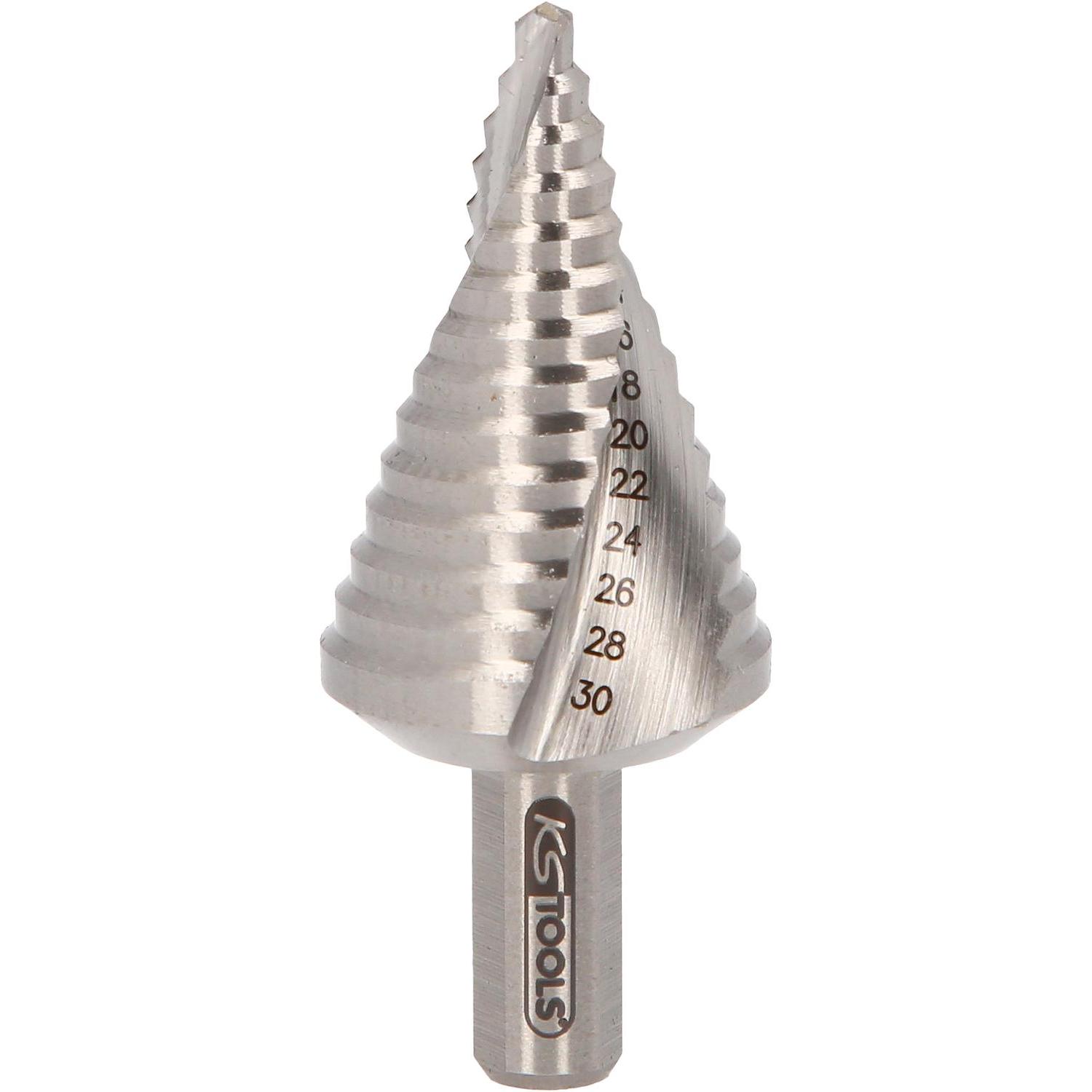 Thumbnail - KS Tools, Bohrereinsatz, HSS Stufenbohrer, extra kurz (30 Millimeter)
