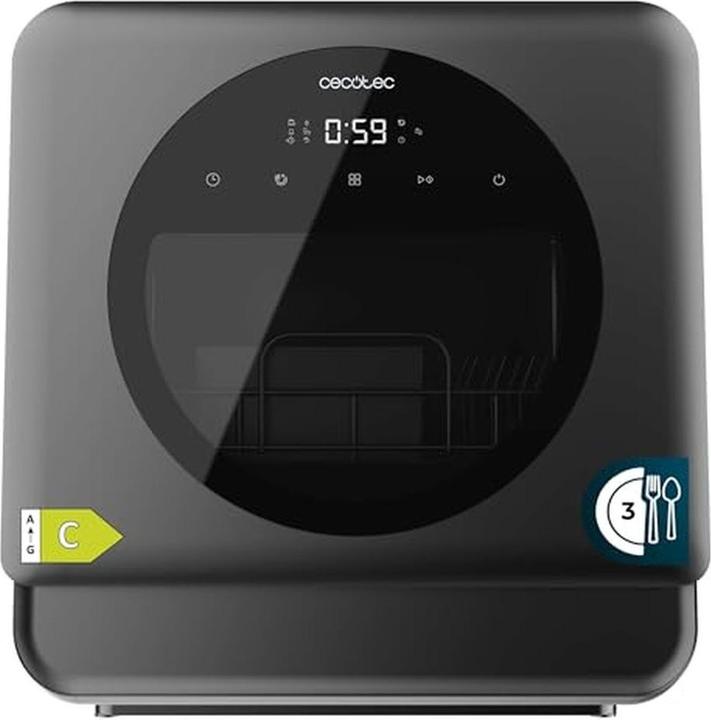 Produktbild Cecotec Lave-vaisselle de table compact 3 couverts, 6 programmes, écran tactile, classe énergétique C