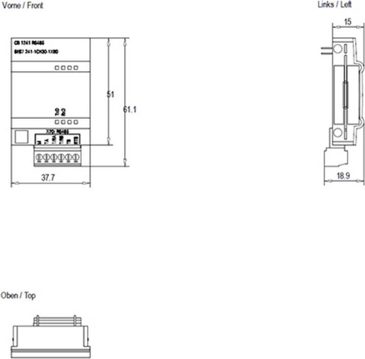 Actual product image Siemens Communication card, S7-1200, CB 1241