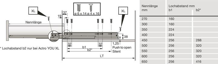 Produktbild Hettich Zargen-Set