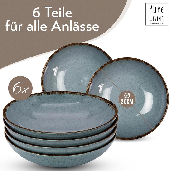 Actual product image Pure Living Interior Design 6er-Set Suppenteller (6 x)