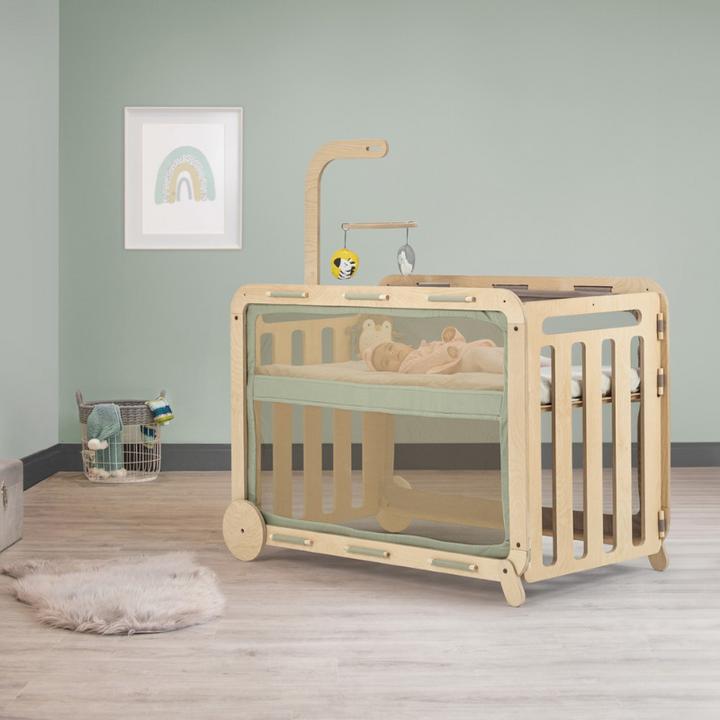 Actual product image MamaToyz Evolutionary cradle with MyCrib changing table