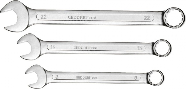 Produktbild Gedore Red red Ring-Maulschlüssel-Satz, 21-teilig, SW 6-32, Chrom-Vanadium-Stahl, Silber (19 mm, 29 mm, 8 mm, 10 mm, 7 mm)