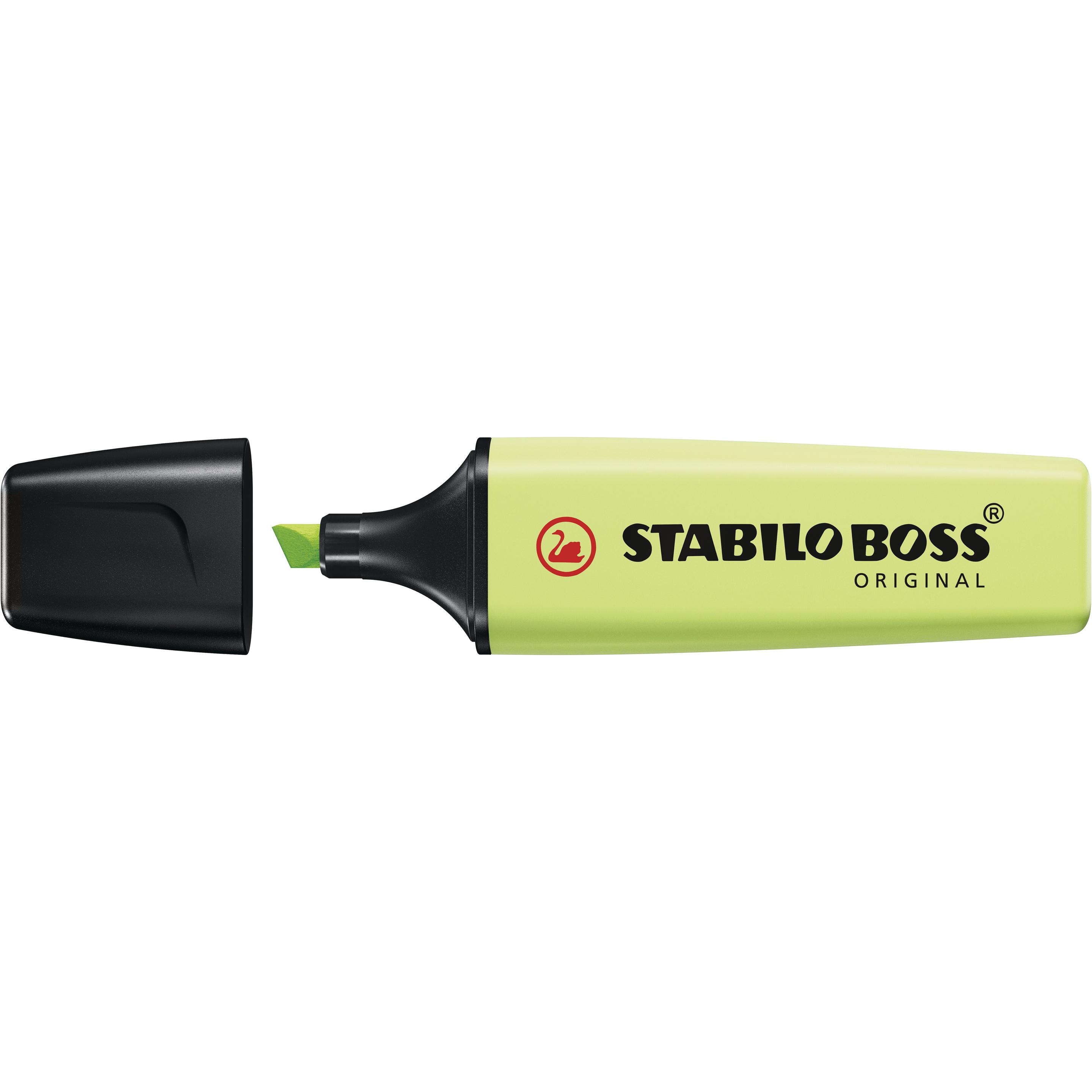 STABILO, Marker, BOSS ORIGINAL Pastel Textmarker (Gelbgrün, 5 mm, 1 x)
