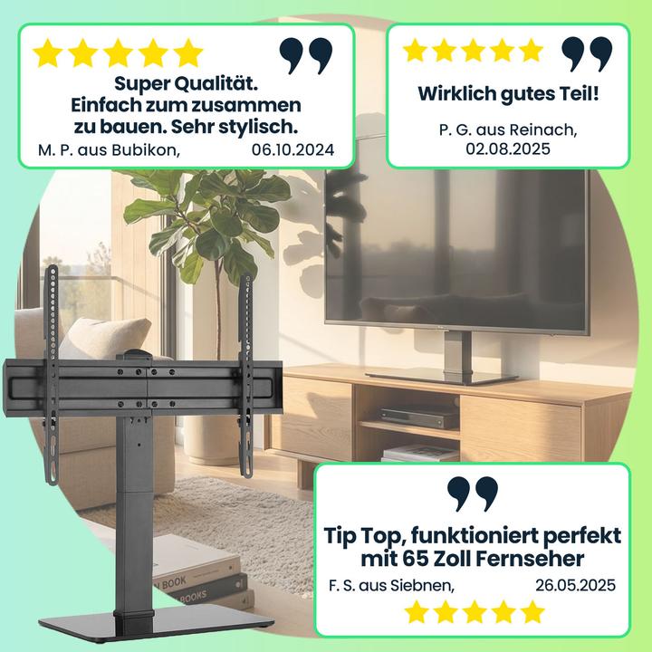 Actual product image Nedis Fixed TV stand | 37-70 " | maximum supported screen weight: 40 kg | adjustable in front (40 kg, 37" - 70")