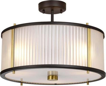 Actual product image Elstead Lighting Corona pendant light E27 triple museum bronze dark brown lacquered, antique brass (E27)