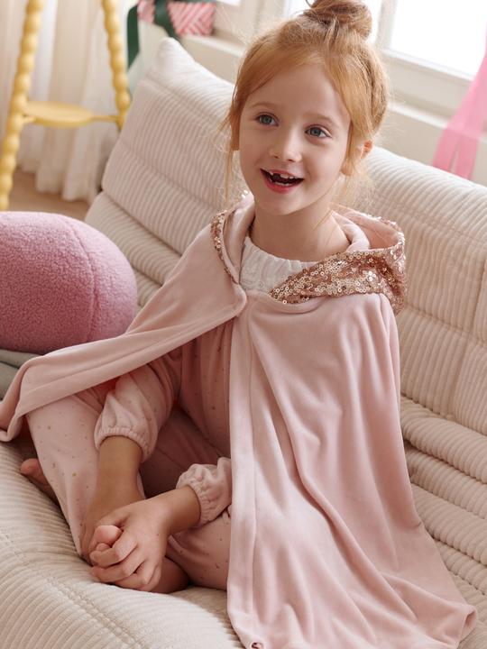 Produktbild Vertbaudet Schlafanzug-Set Mädchen mit Pailletten-Cape (140)