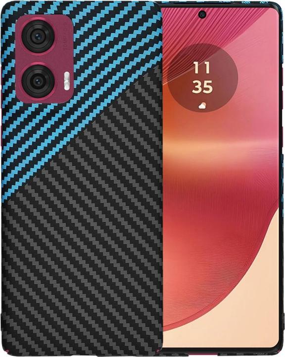 Produktbild Techsuit - Carbonite FiberShell - Motorola Edge 50 Fusion - Blue Pulse (Motorola Edge 50)
