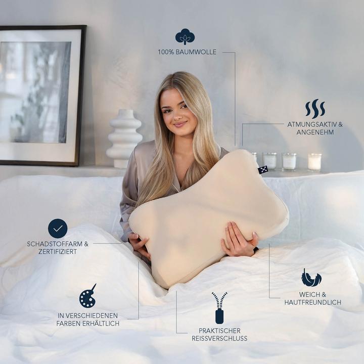 Actual product image Smartsleep Pillowcase Recovery M 50 x 32 x 11.5 cm, Pink (Pillowcase, 50 x 32 x 11.5 cm)