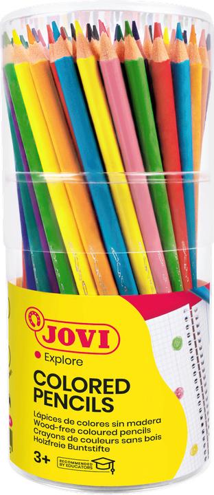 Produktbild Jovi Buntstifte Woodless VE=84 Stück farbig sortiert Runddose (84x)