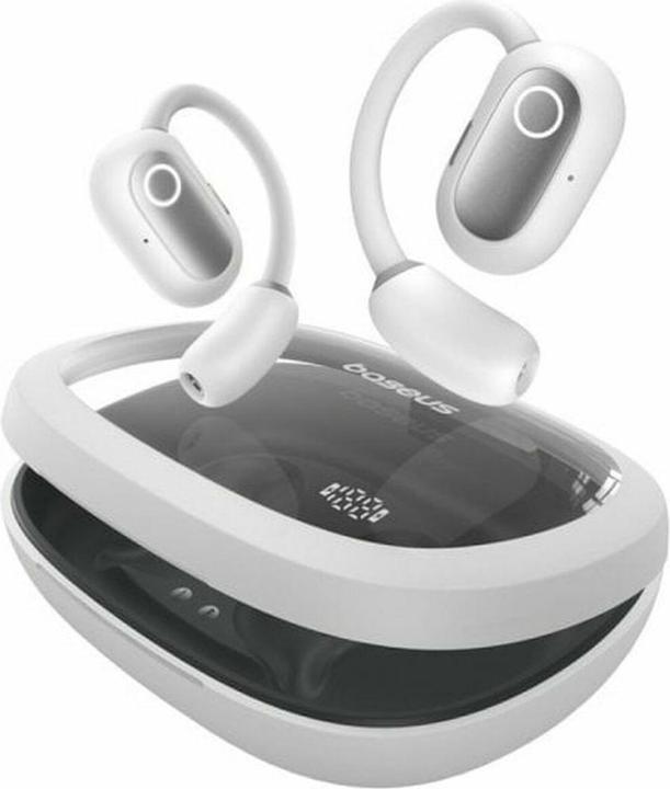 Actual product image Baseus Eli Fit Open- Ear Headset Drahtlose Konnektivität/Musik USB Typ-C Bluetooth Weiss (7.50 h, Wireless)
