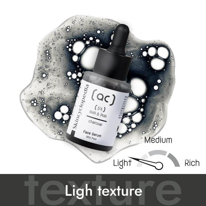 Image du produit Skincyclopedia Charcoal 5% AHA + PHA Complexe (30 ml)