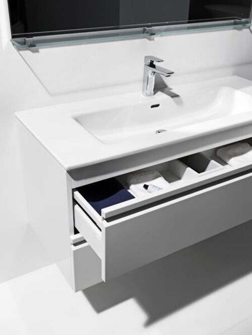Actual product image Laufen Pro S Set 800, washbasin, 1 tap hole, overflow, incl. vanity unit, 2 drawers, 800x500mm, H861