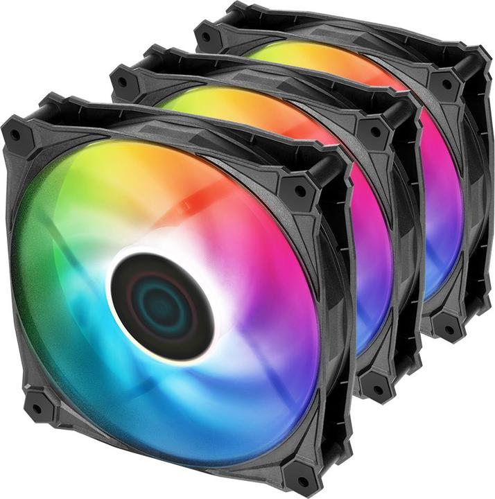 Produktbild Iceberg Thermal IceGALE ARGB Gen2.0 -120 mm Black (3er Pack) (120 mm, 3 x)