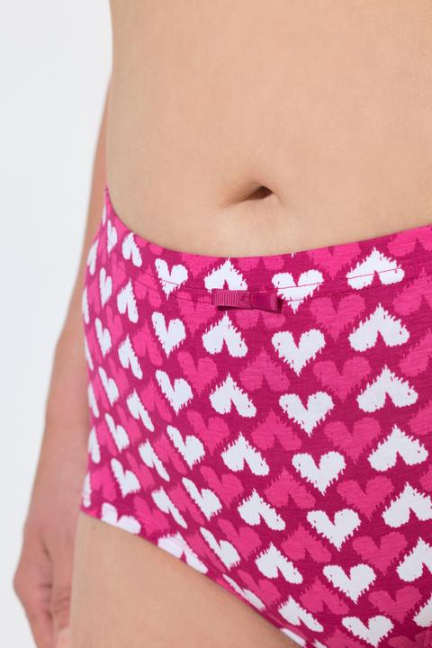 Produktbild Ulla Popken Hipster, 3er-Pack, Herzen/einfarbig (62)