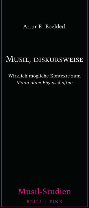 Produktbild Boelderl:Musil, diskursweise (Deutsch, Artur R. Boelderl, 2024)