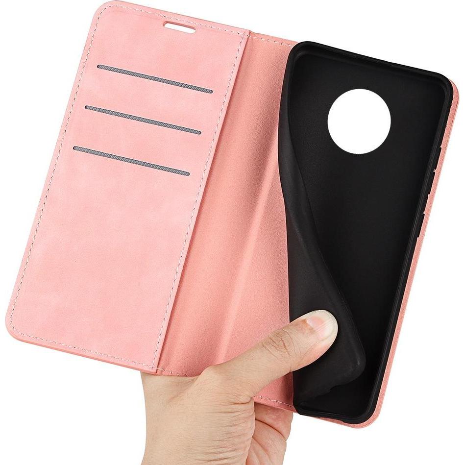 Thumbnail - Cover-Discount Nokia G50 - Seidige Stand Flip Case Hülle rosa (Nokia G50), Smartphone Hülle, Rosa