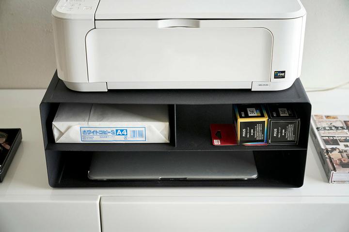 Produktbild Yamazaki Drucker-Regal mit Rollen TOWER (48 x 37 x 19 cm)