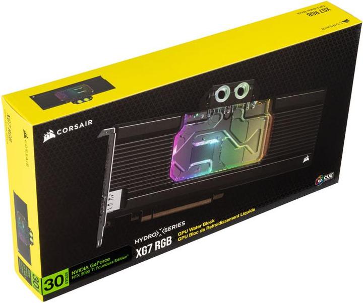 Produktbild Corsair Hydro X Series XG7 RGB 3090 Ti FE GPU Water Block - Acrylic + Nickel
