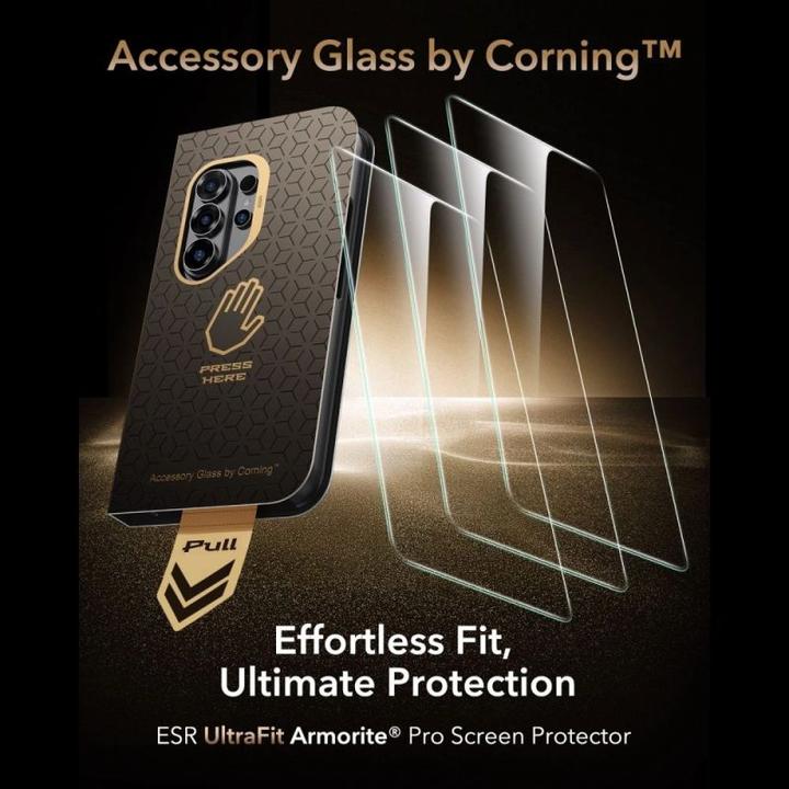 Actual product image ESR - Corning Gorilla Glass UltraFit™ - Samsung Galaxy S26 Ultra - Clear (Samsung Galaxy S26 Ultra)