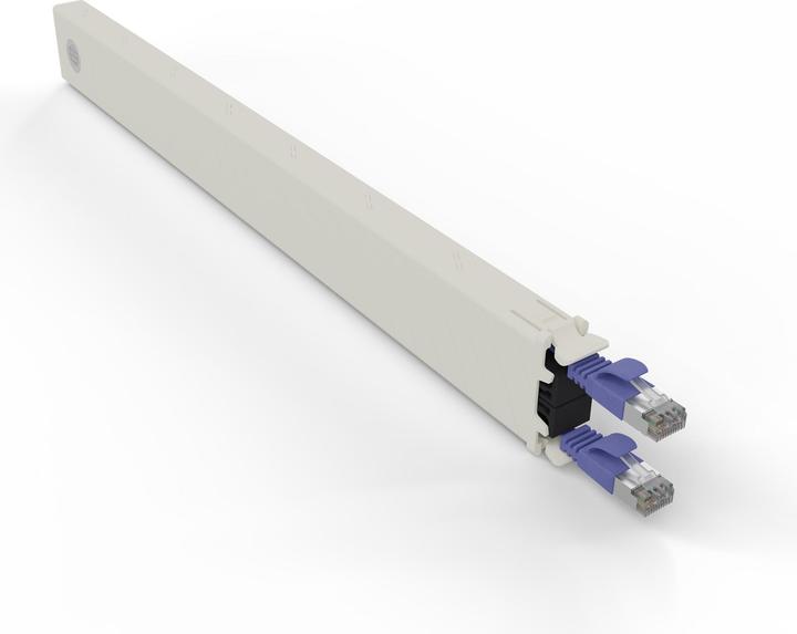 Immagine prodotto PATCHBOX uno / Cassetta / 8RU / Cat 6A, STP, 0,8 m, viola (CAT6a, 0.80 m)