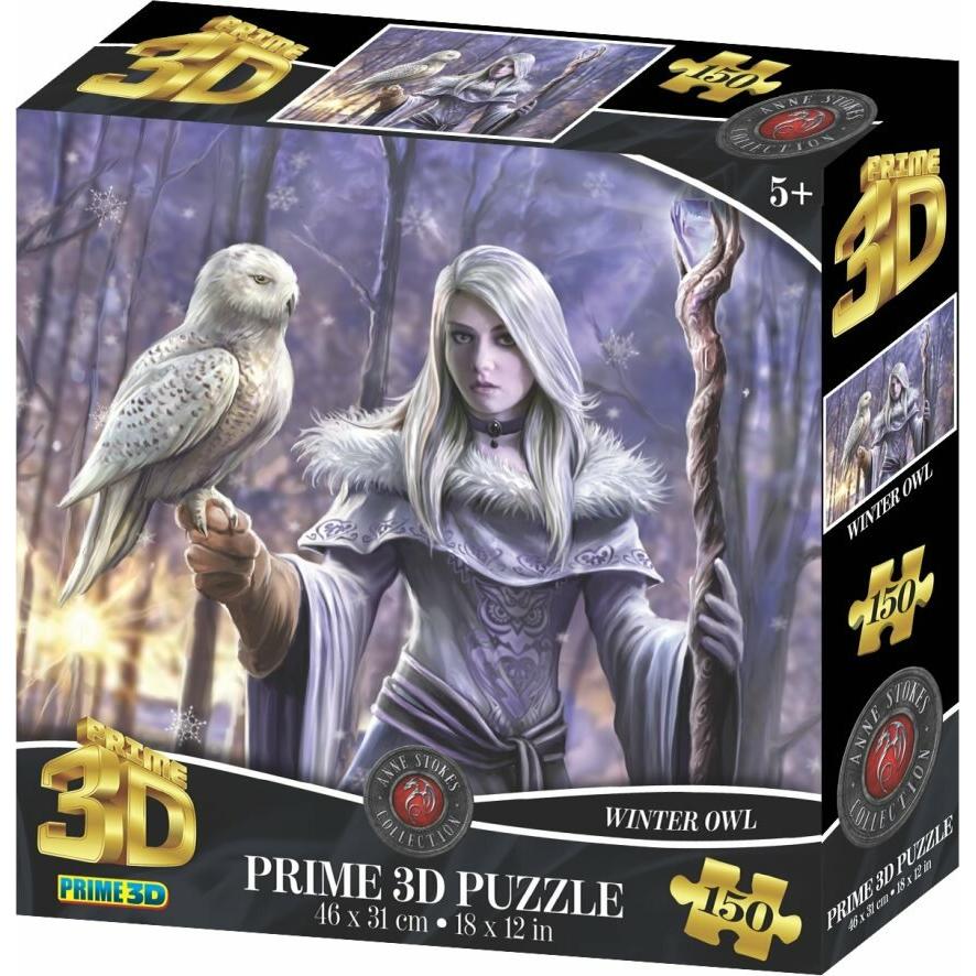 Prime 3D Puzzle Winter Eule 3D 150 Teile (150 Teile)