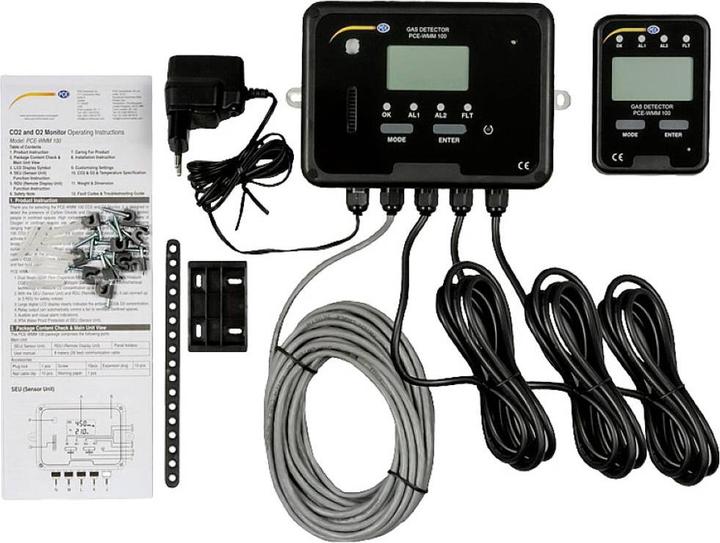 Actual product image PCE Instruments CO2 Gaswarnanlage