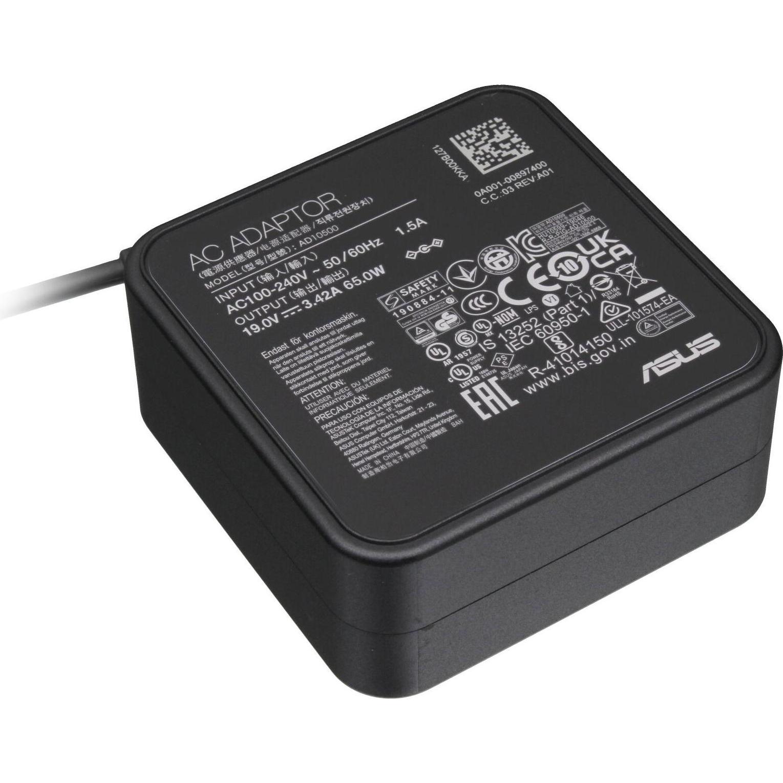 ASUS 0A001-00442900 (65 W), Notebook Netzteil, Schwarz