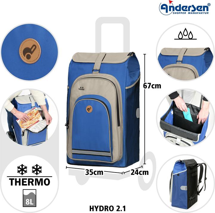 Actual product image Andersen Hydro 2.1 blue