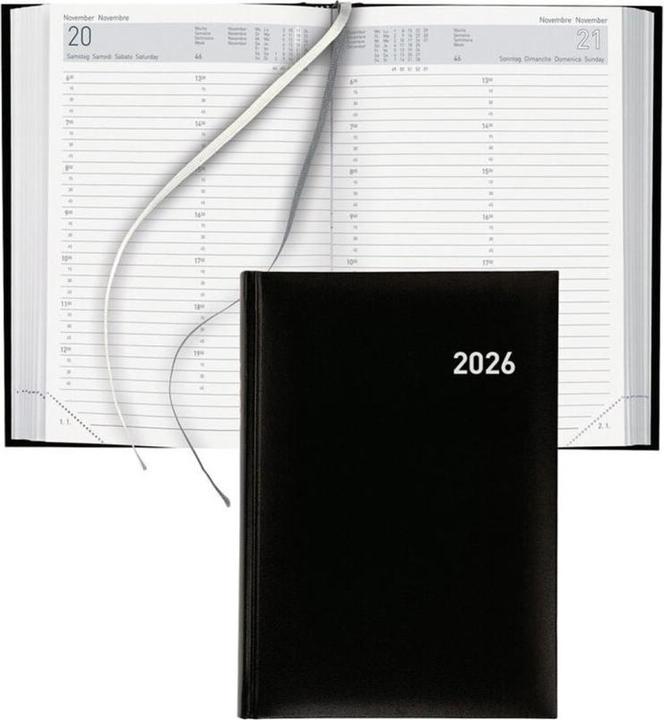 Image du produit Biella Agenda d'affaires (14,5 x 20,5 cm, Allemand, Anglais, Français, Italien)