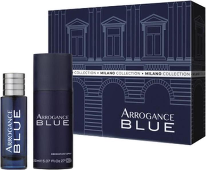 Actual product image Arrogance Blue Eau De Toilette 30ml + Deodorant Spray