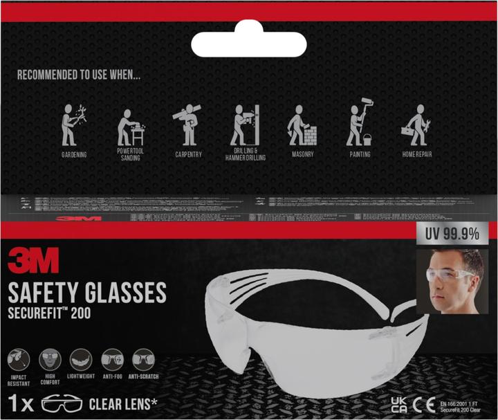 Actual product image 3M Safety goggles