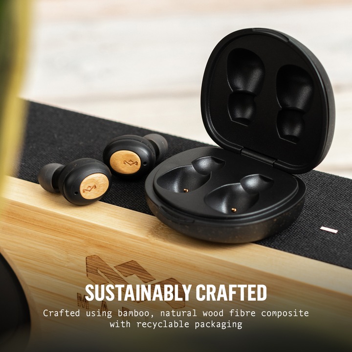 Actual product image House of Marley Bluetooth Headphones Champion Ear Buds Black (8 h, Wireless)