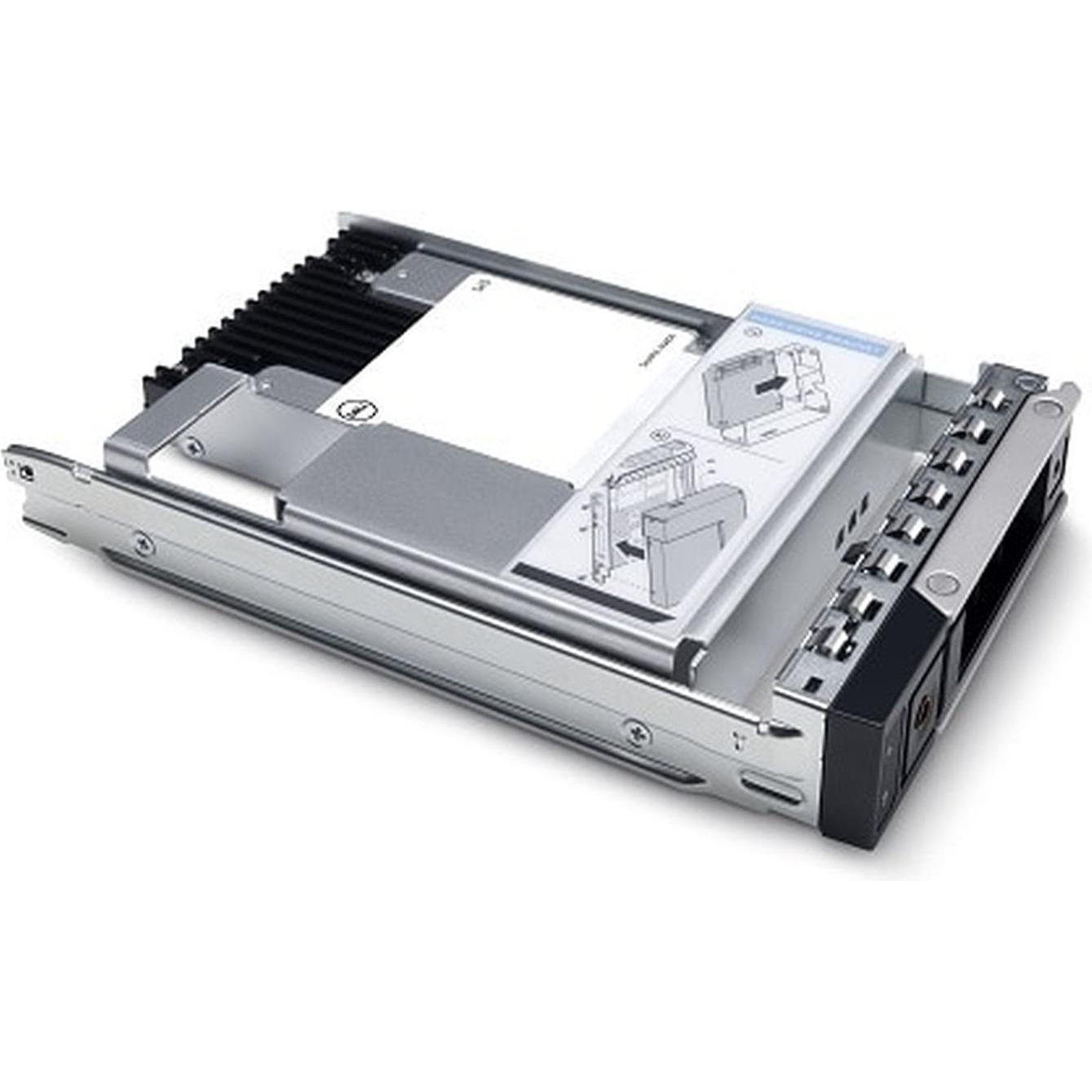 Dell SSD SATA Read Intensive 512e 2.5in with 3.5in HYB CARR CUS Kit (480 GB, 2.5"), SSD