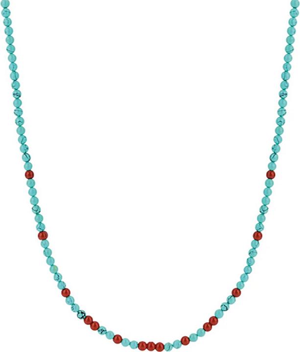 Produktbild Ti Sento Milano Collier mit türkisfarbenen Steinen 3939TQ/42 (925 Sterling Silber, 48 cm)