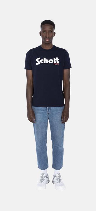 Produktbild Schott T-Shirt Logo Kurzarmshirt (L)