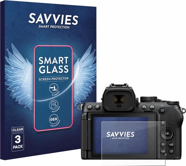 Produktbild Savvies Panzer Schutzglas für Nikon Z50 II Schutzfolie Displayschutz Display Schutz Glas Folie klar