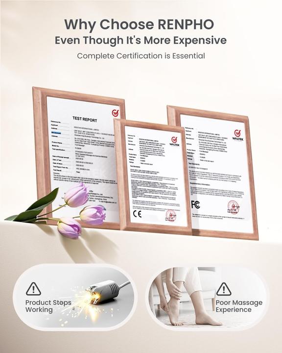 Actual product image Renpho Fussmassagegerät