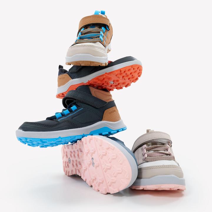 Produktbild Quechua Wanderschuhe Kinder Grösse 28–34 halbhoch Klettverschluss - NH500 grau (33)
